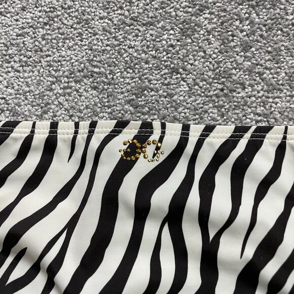 Guess USA Swimwear Bikini Bottom Women Large Multicolor Zebra Side Strap Beach - Picture 3 of 9